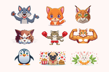 Obraz premium Animale set bundle 