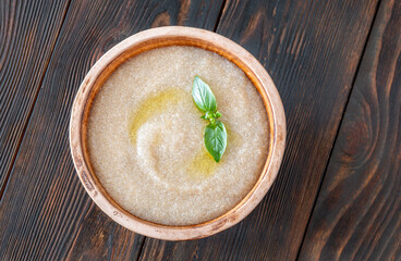 Amaranth Porridge bowl