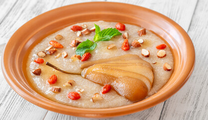 Amaranth Porridge bowl