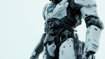 Futuristic White Robot