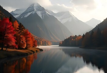 autumn in the mountains