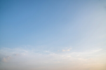 Sky backgrounds, Cloudy sky, Cumulus white clouds in the sunset.
