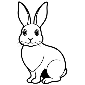 recommend clip art: rabbit line art