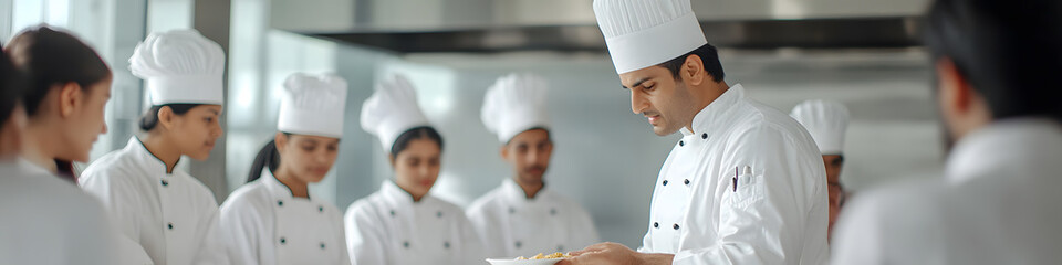 Head Chef of a Culinary School Teaching a Group | Engaging Culinary Education and Skills Development