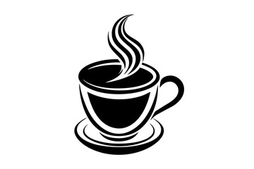 Beautiful Coffee Cup Line Art Vector Illustration for Crafts





