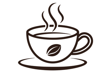 Handcrafted Coffee Cup Line Art Vector for Artistic Design
