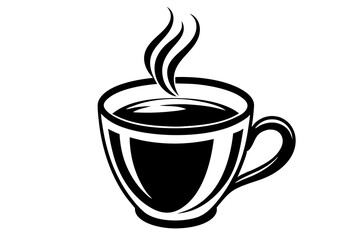 Coffee Cup Line Art Vector for Custom Crafting Projects

