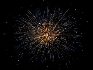 Fototapeta premium Vibrant Fireworks Explosion Lighting Up the Night Sky with Colorful Bursts