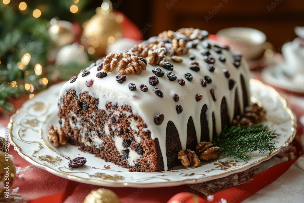 Wall mural polish christmas poppy seed cake, known as makowiec