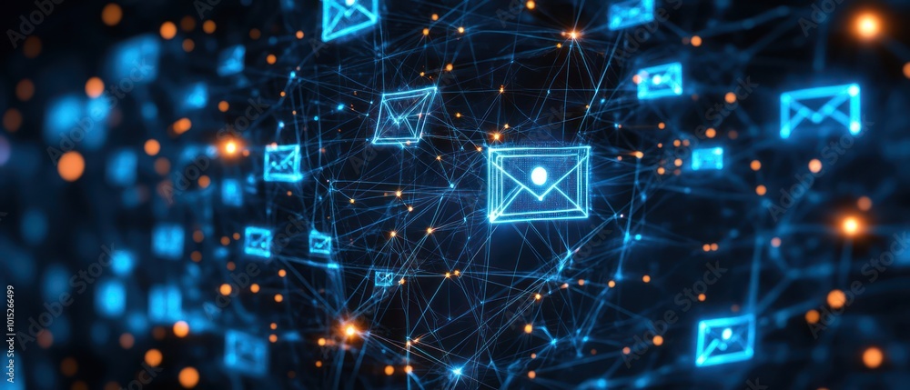 Poster encrypted messages with network connection, digital communication security