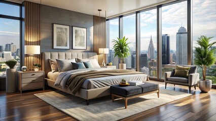 Elevate your city living experience with stylish king-size furniture sets designed for modern bedrooms, merging elegance and comfort to create your
