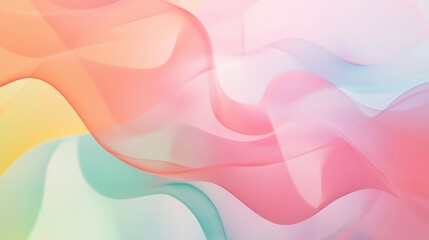 Ethereal Abstract Landscape of Pastel Hues and Soft Gradients