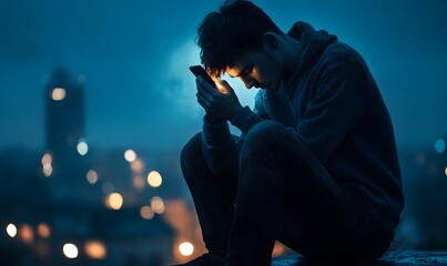Cyberbullying and Online Crime Targeting Children: highlighting the dangers of internet abuse, harassment,  cyber threats. Focus on child safety, emotional impact, and the need for online protection