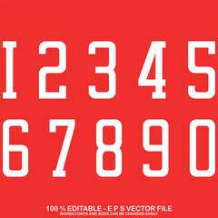 Classic sport basketball jersey number vector.	
