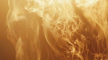 Ethereal Golden Flame: An Abstract Exploration of Light and Texture