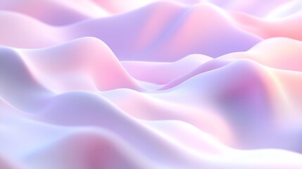 Fototapeta premium Ethereal Landscape of Softly Undulating Pastel Hues