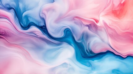 Fototapeta premium Ethereal Pastel Swirls: A Mesmerizing Abstract Landscape