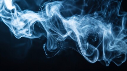 Fototapeta premium Ethereal Smoke Dance: A Captivating Display of Swirling Wisps