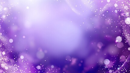 Obraz premium purple background with an elegant frame of soft bokeh particles
