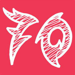 Obraz premium 70 Classic Vintage Sport Jersey / Uniform numbers in black with a black outside contour line number on white background for American football, Baseball and Basketball or soccer for shirt