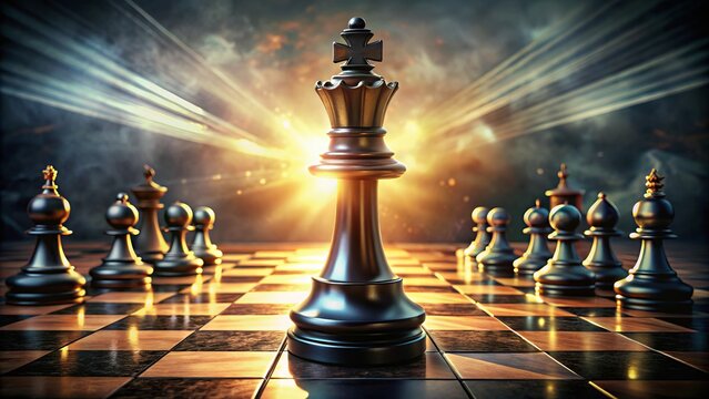 In business planning, emulate the Black King's proactive stance in chess, emphasizing calculated risk-taking and aggressive tactics to secure a