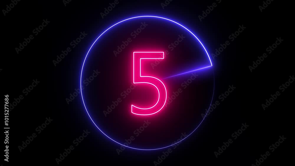 Poster 10 seconds countdown lightning 4k timer clock zoom sparks glowing trending beautiful top ten countdo
