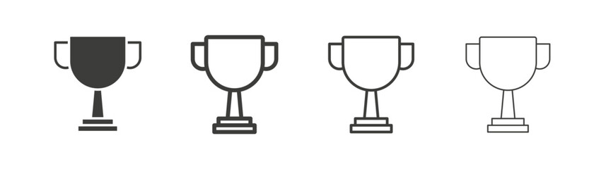Award liner icon vector set.