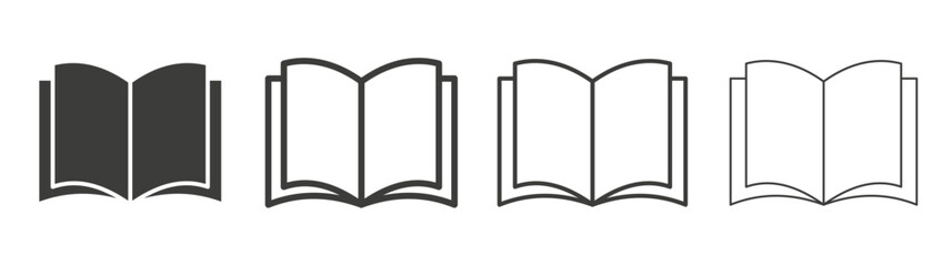 Book liner icon vector set.