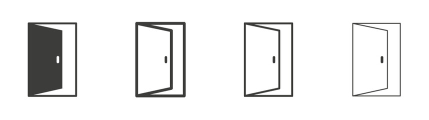 Door liner icon vector set.