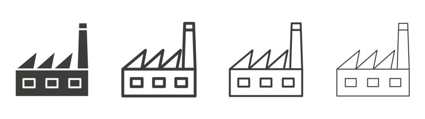 Factory liner icon vector set.