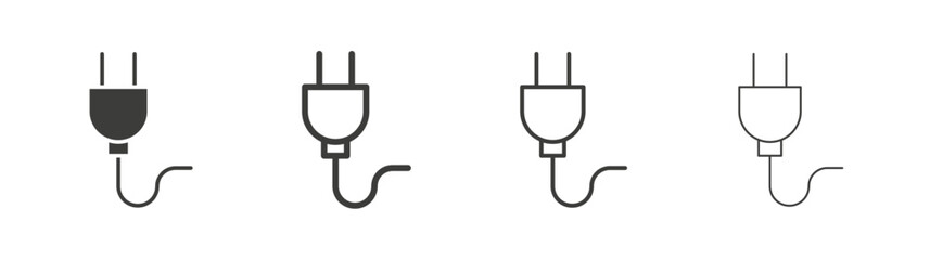 Plug liner icon vector set.