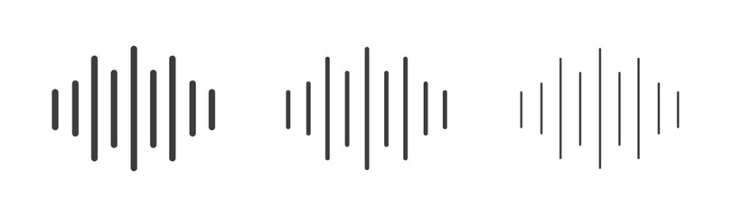 Voice liner icon vector set.