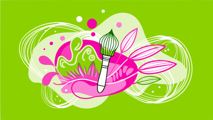 Obraz premium abstract floral background