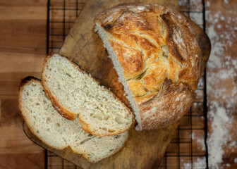 Homemade loaf of bread
