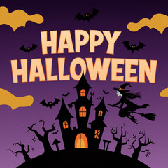 Happy Halloween Greeting image Design