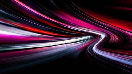 Hypnotic Colorful Streaks of Light in Abstract Motion Blur