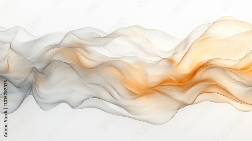 Poster Abstract Flowing Fabric