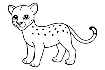 Cheetah Cub Drawing Adventure Featuring Vector Techniques
