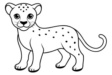 Capturing the Spirit of a Cheetah Cub Vector Art for Artists
