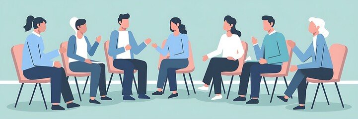 Obraz premium Group Therapy Session
