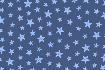 Abstract background with cartoon stars. Creative design.