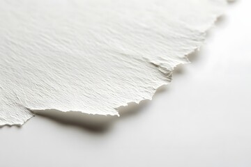 Texture of white paper edge