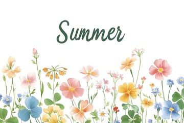 Summer floral design