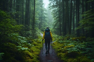 Fototapeta premium Digital detox nature hike