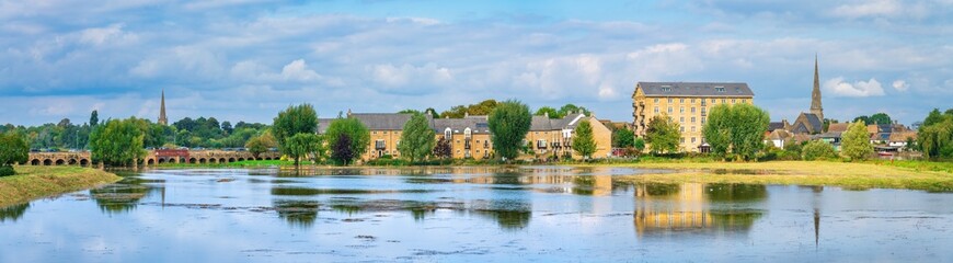 Obraz premium Saint Ives town skyline in Cambridgeshire, England 