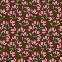 Flower pattern, ditsy floral seamless pattern, small little cute flower background. Flower repeat pattern. Ditsy print, surface design. Ditsy floral for fashion, texture, fabric, wrapping