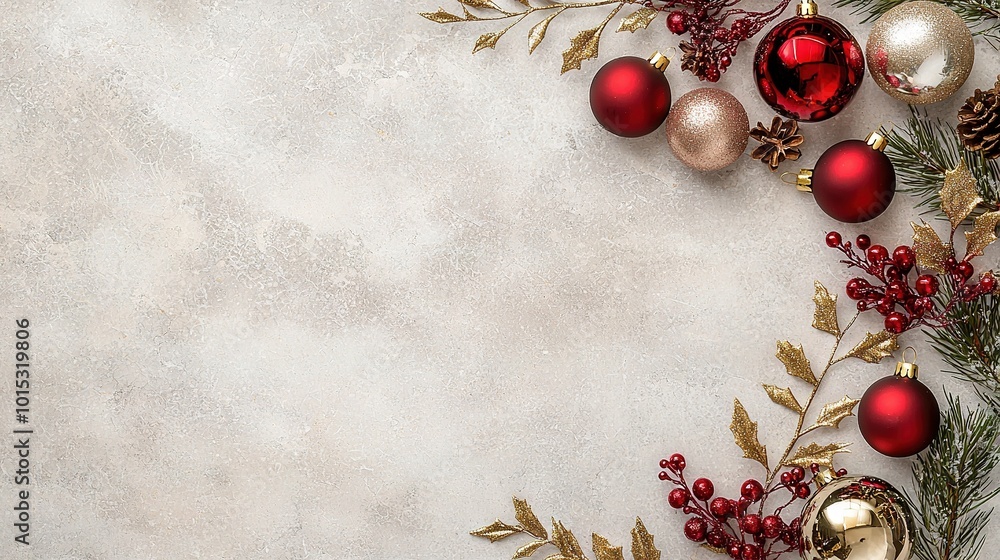 Aufkleber a white background with gold, red, and green elements on the left side of an image becomes a white b