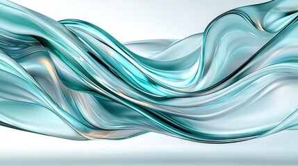   A blue wave of liquid on a white background allows space for text or an image on a T-shirt