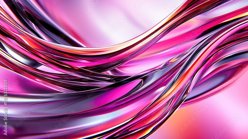Poster a close-up of a pink and purple background with waves in the top and bottom halves of the image