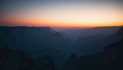 Obraz premium Breathtaking Canyon Sunrise Landscape at Dawn, Arizona USA